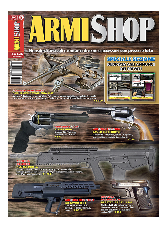 ARMI SHOP - Settembre 2026 - cartaceo