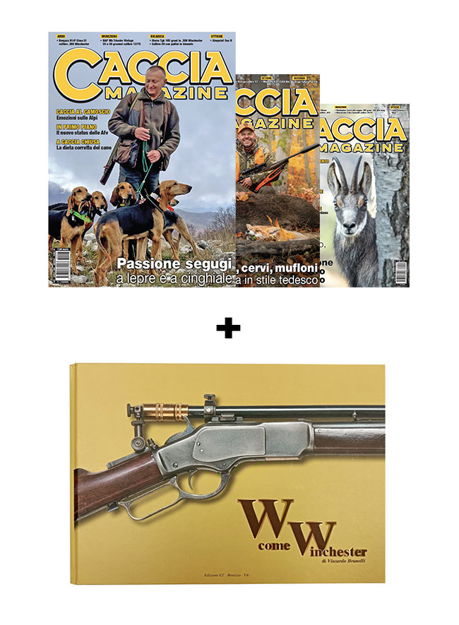 Pacchetto Abbonamento Caccia Magazine cartaceo + Libro Winchester